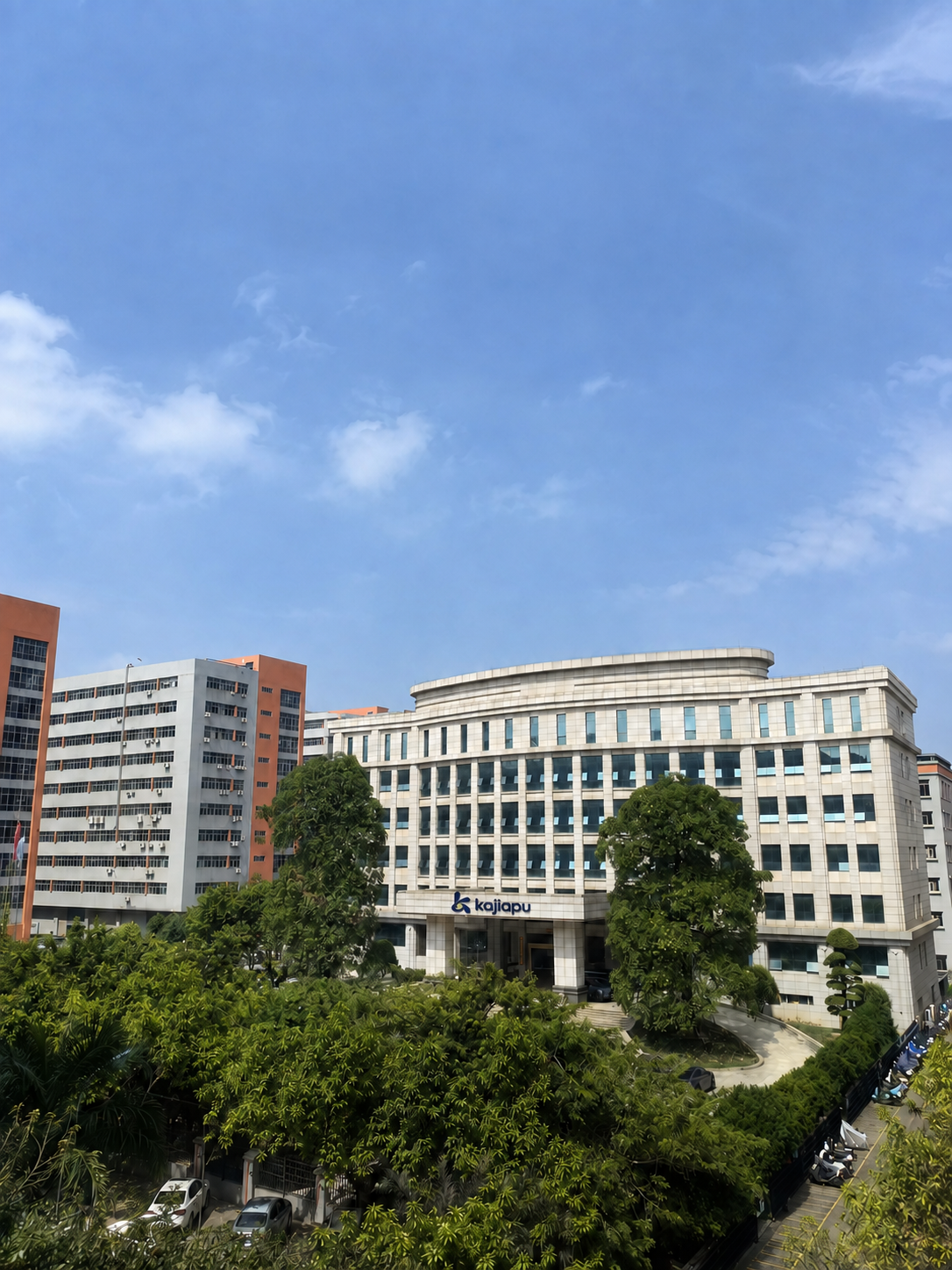Kajiapu company campus and manufacturing office exterior