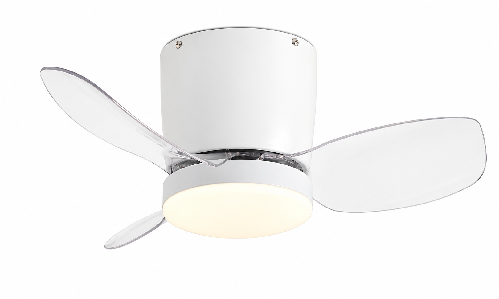 K-006XL-3 white transparent-blade ceiling fan