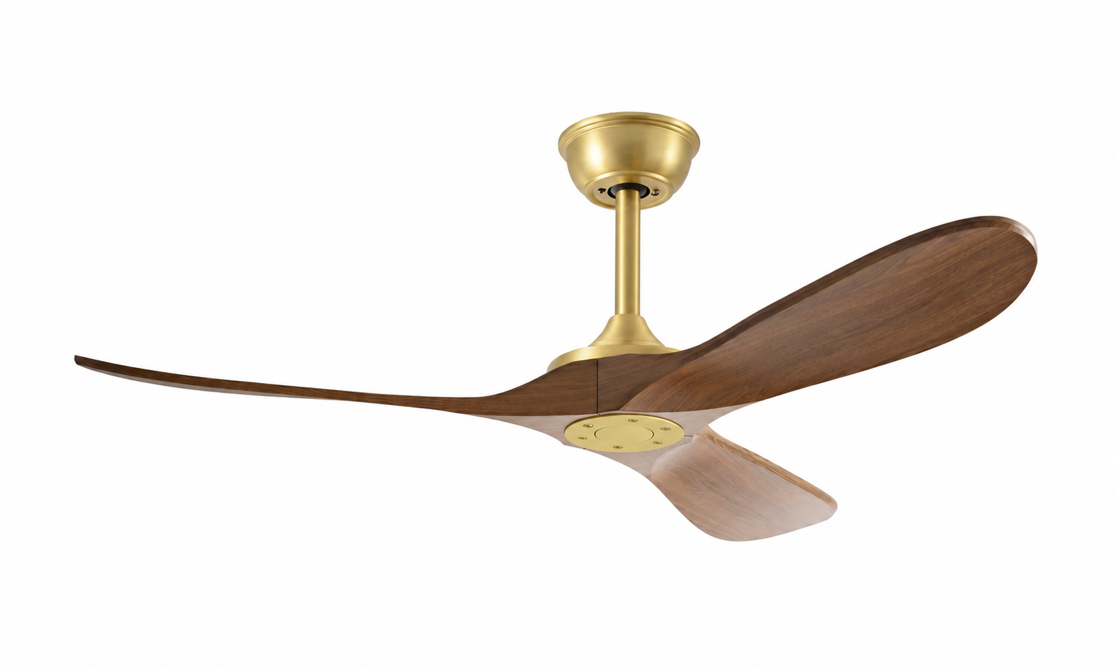 K-044-3 antique bronze and walnut ceiling fan