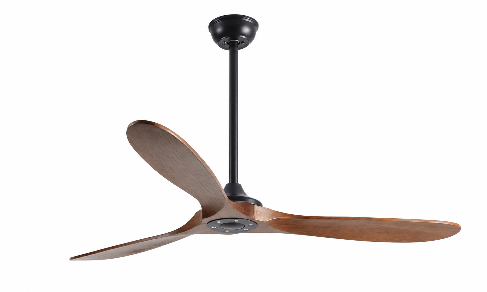 K-044-3 black and walnut ceiling fan