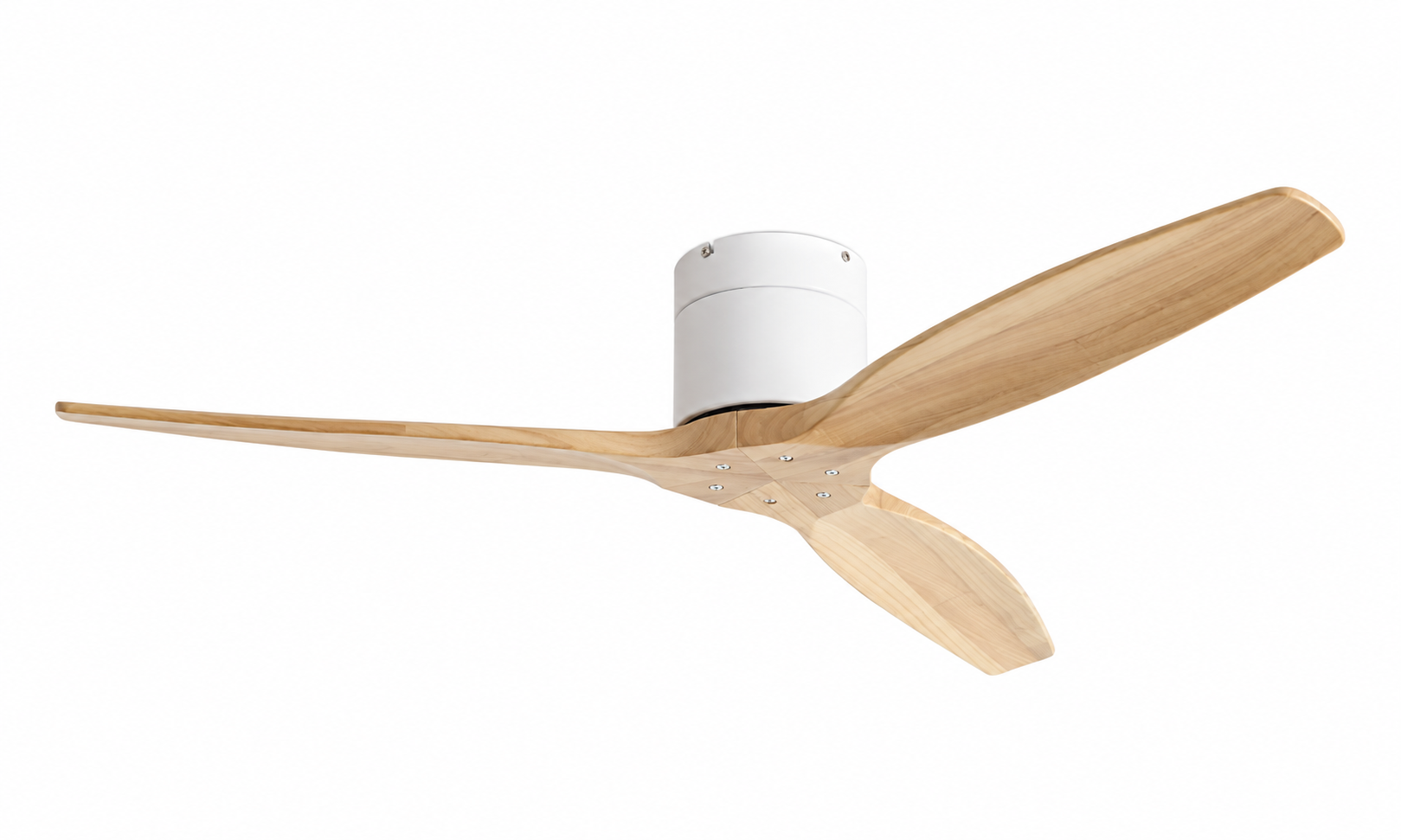 Model K-051X-3A solid wood low profile ceiling fan without integrated light
