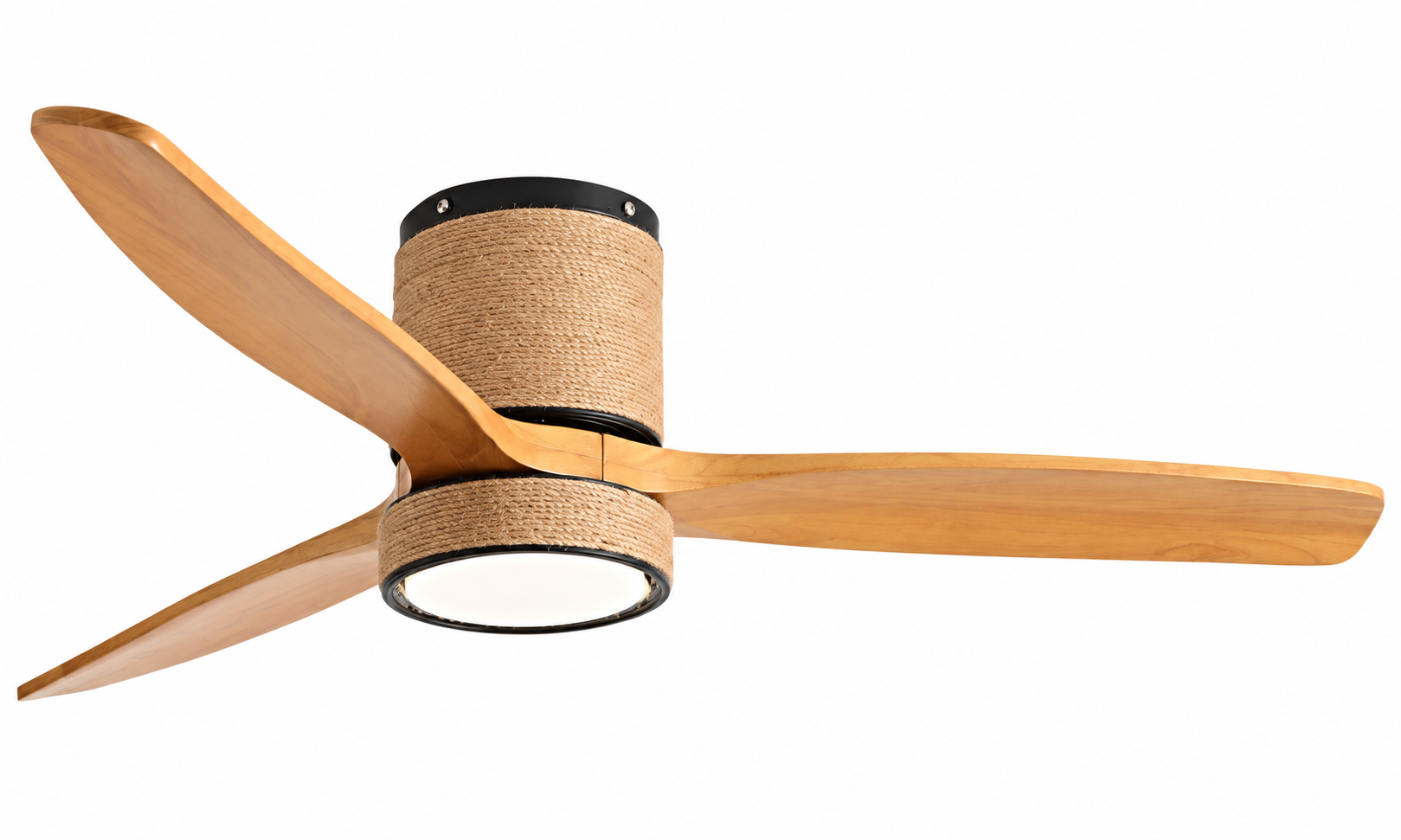 K-101XL-3 Black Wood Grain low profile ceiling fan with light