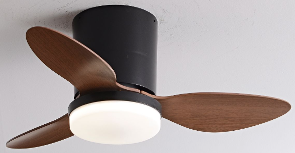 Flush mount ceiling fan customization and packaging options.