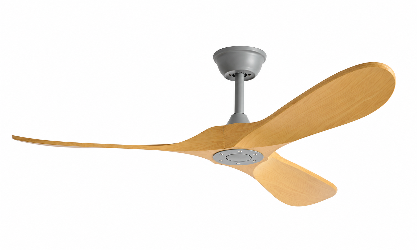 P-027-3 gray wood grain ceiling fan