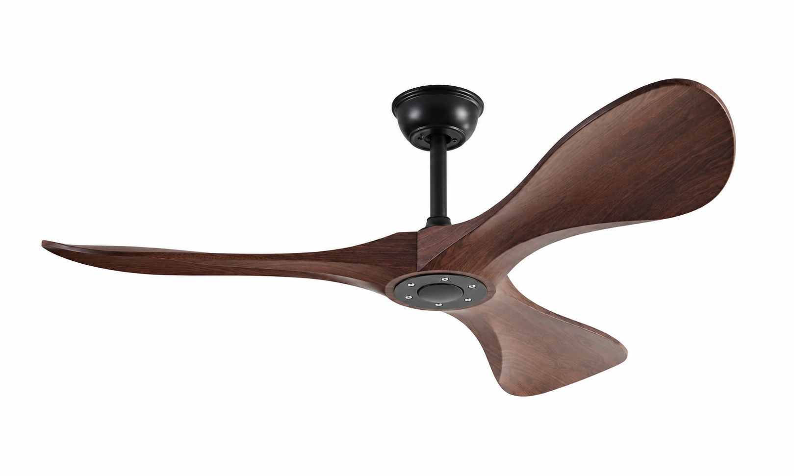 P-043-3 black and walnut ceiling fan