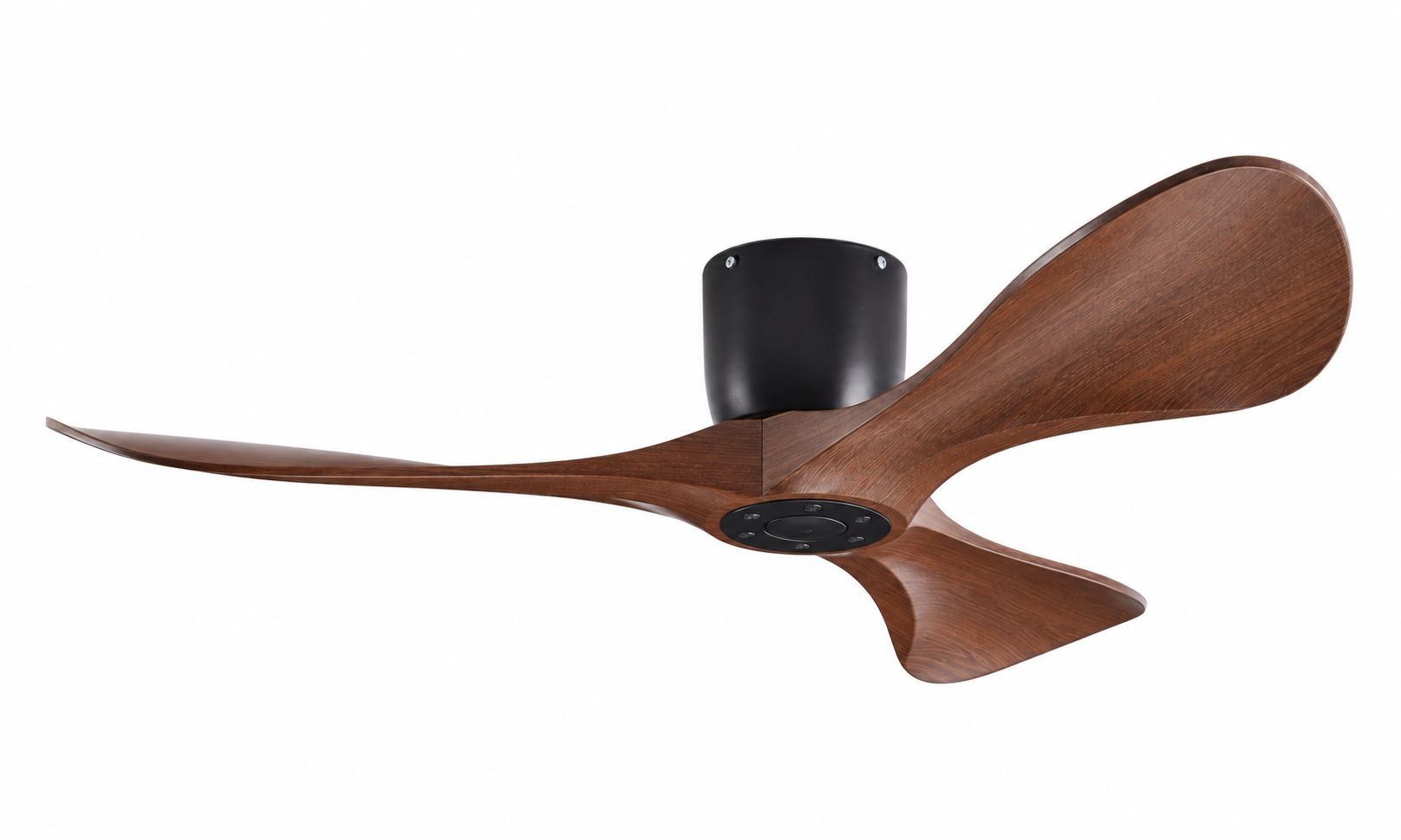 P-043A-3 black and walnut ceiling fan