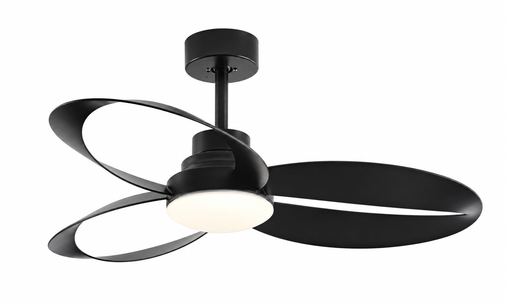 P-056-3 pure black ceiling fan