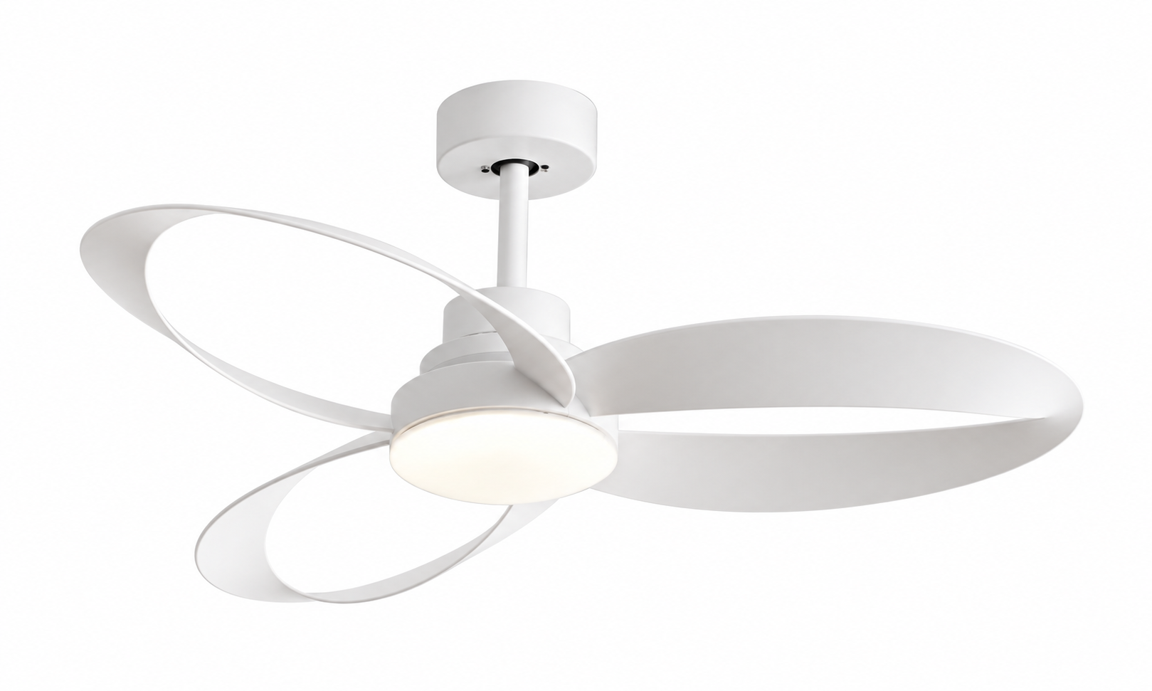 P-056-3 pure white ceiling fan