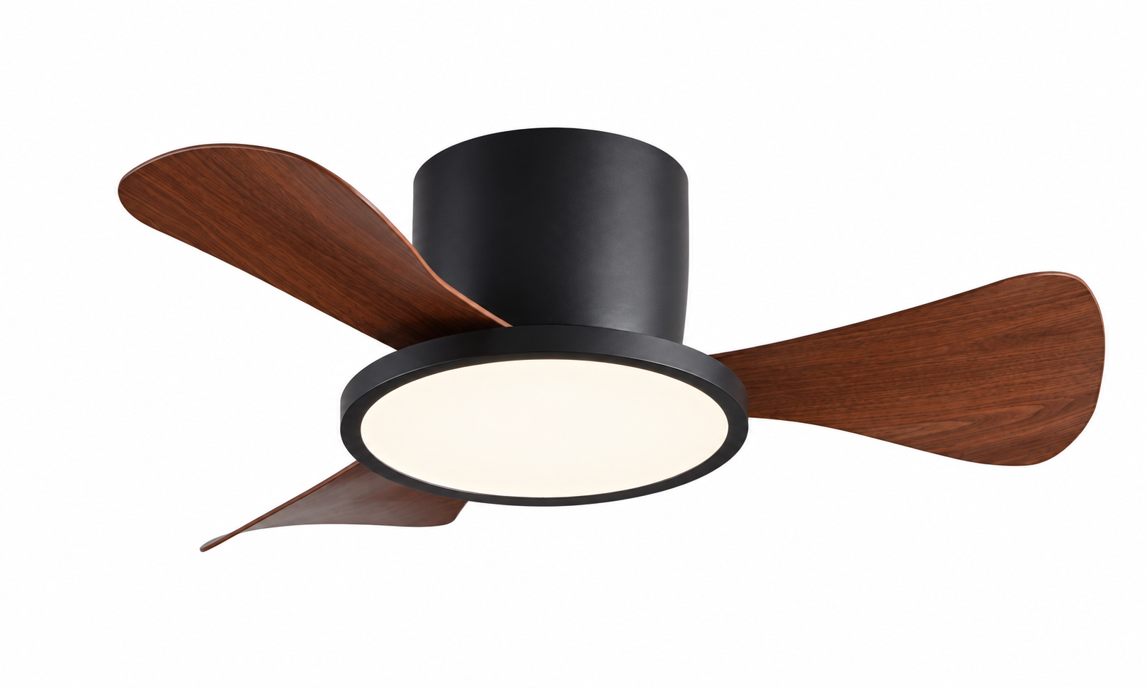 P-5002XL-3 ceiling fan with light in black walnut