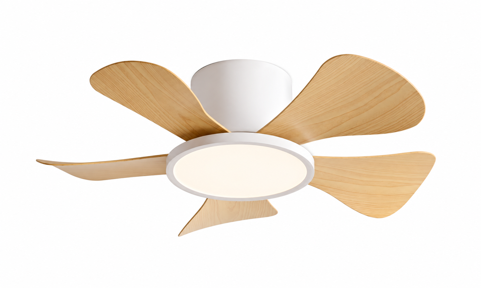 P-5002XL-5 five-blade 30-inch flush mount ceiling fan with light