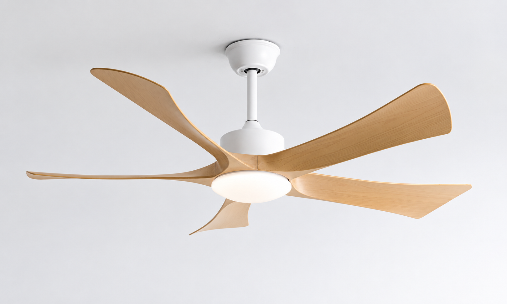 P-5026L-5 52 inch five-blade downrod ceiling fan with light