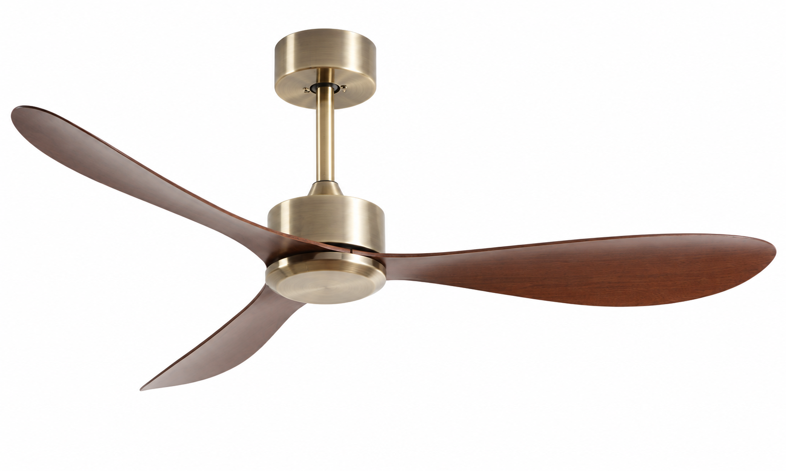 P-5035-3 antique bronze and walnut ceiling fan
