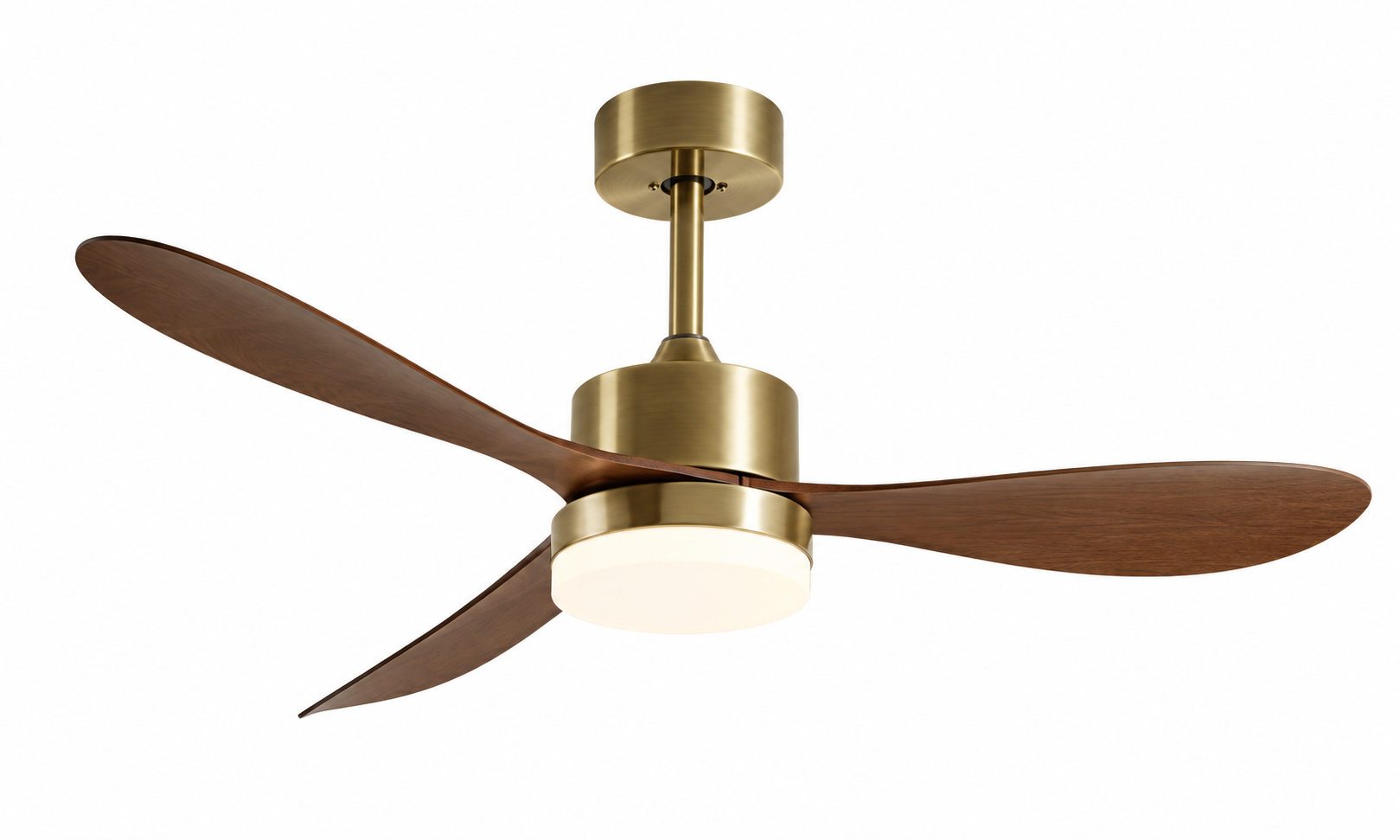 P-5035-3L antique bronze and walnut ceiling fan