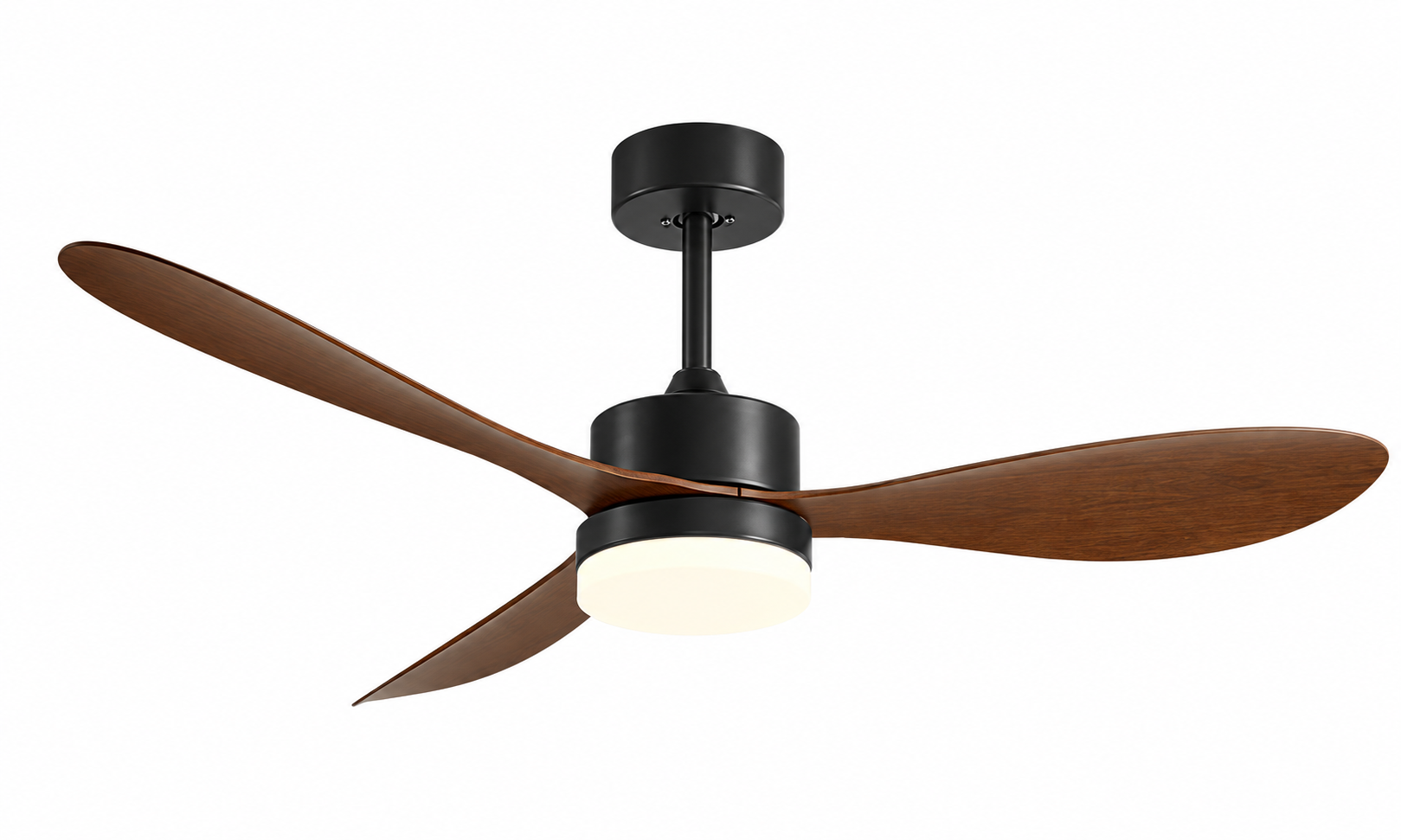 P-5035-3L black and walnut ceiling fan