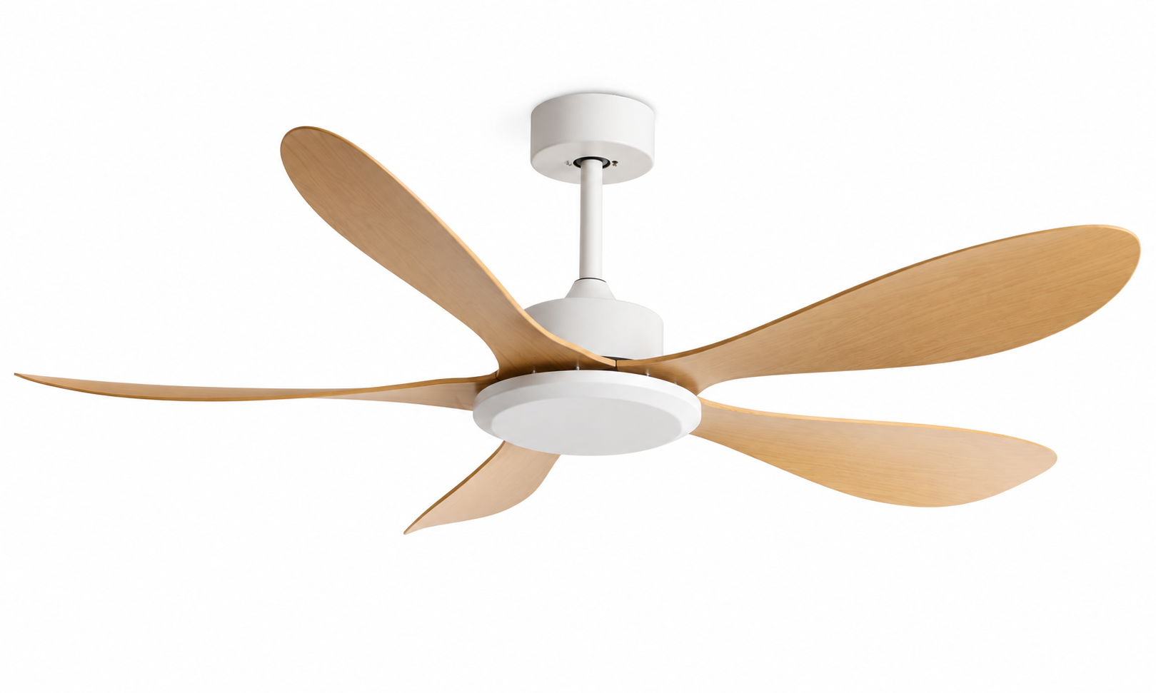 P-5035-5 smart five-blade ceiling fan, downrod mount, no light