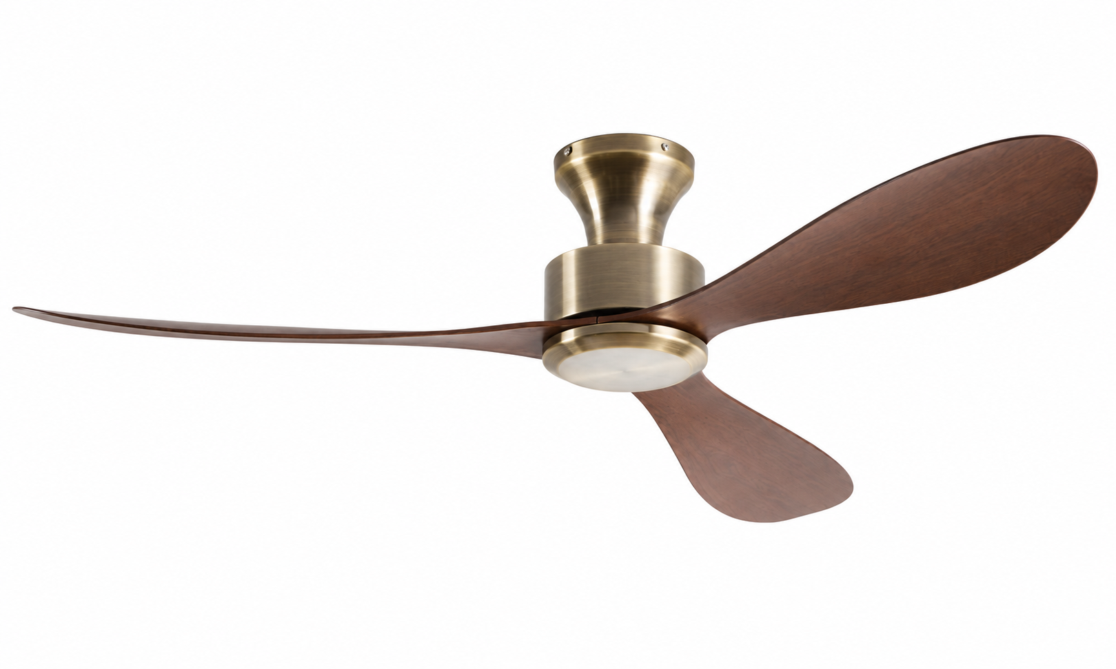 P-5035X-3 antique bronze and walnut ceiling fan