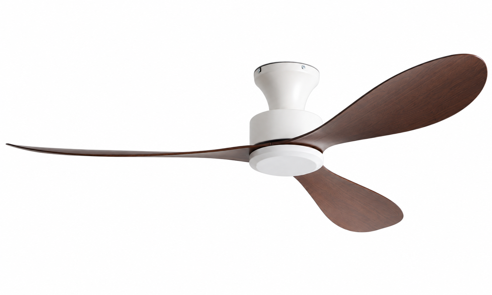 P-5035X-3 white and walnut ceiling fan