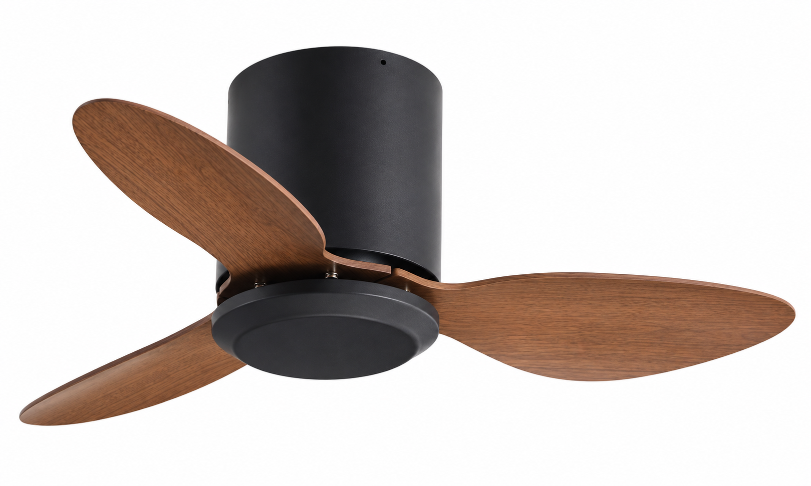 25 inch P-5042X-3 black and walnut low profile ceiling fan