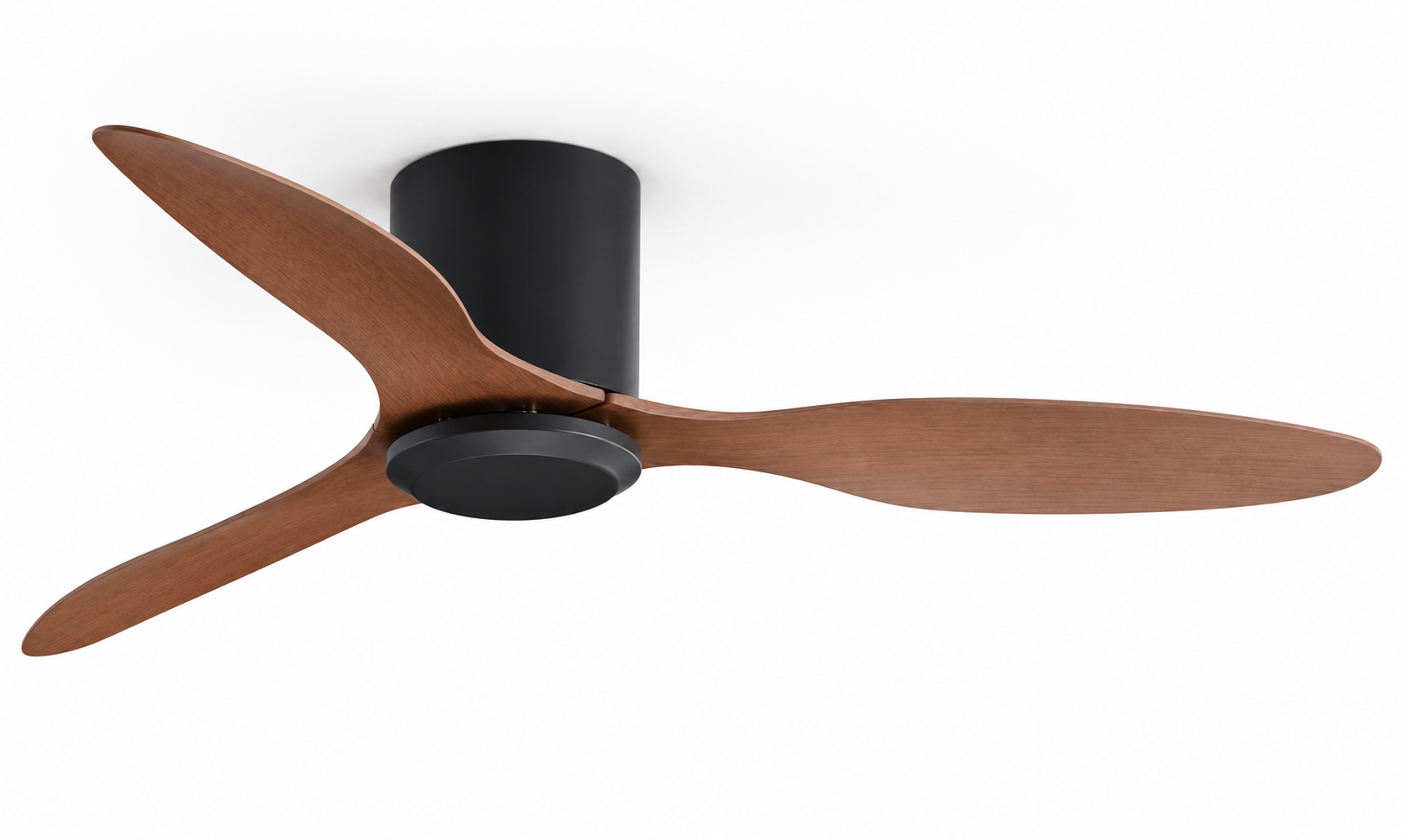 42 inch P-5042X-3 black and walnut fan-only ceiling fan
