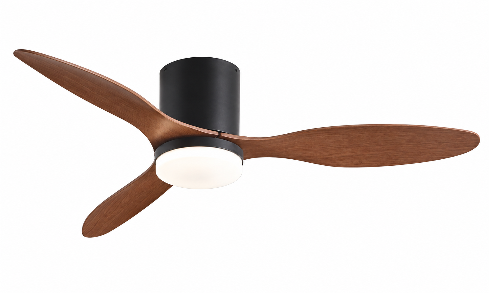 42 inch P-5042XL-3 black and walnut ceiling fan with light