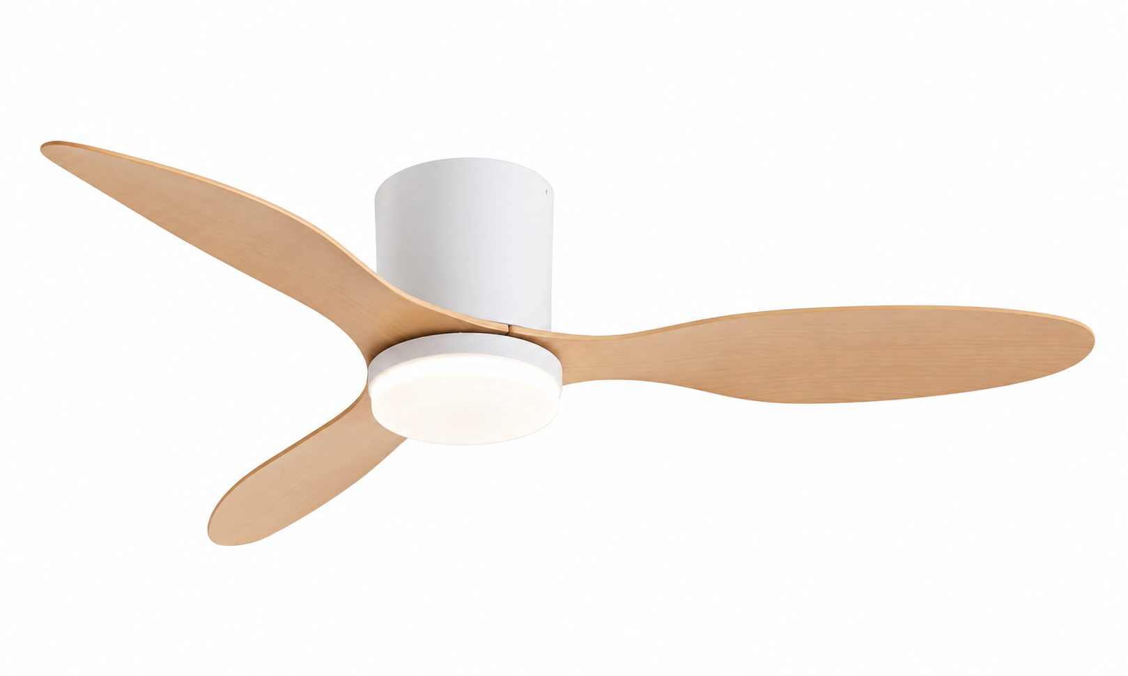 P-5042XL-3 smart ceiling fan, flush mount, with light