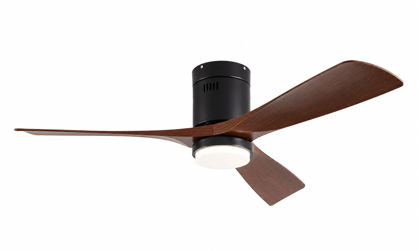 P-5047XL-3 black and walnut ceiling fan